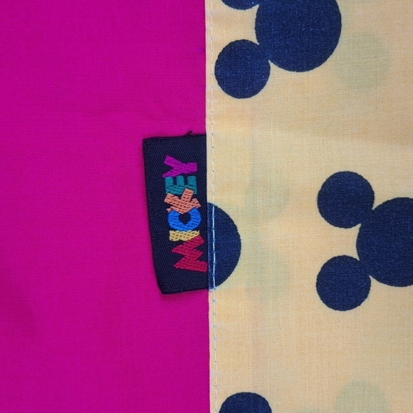 Vintage Disney Mickey Mouse Character red & yellow twin top sheet - Picture 4 of 4